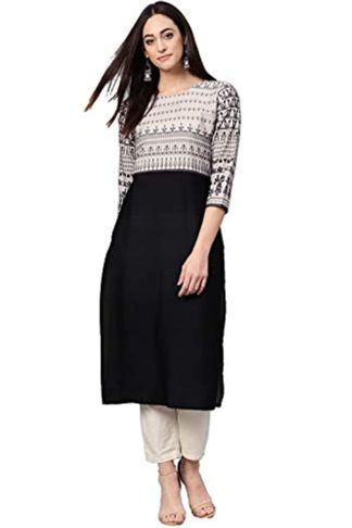 Women's crepe straight Kurta