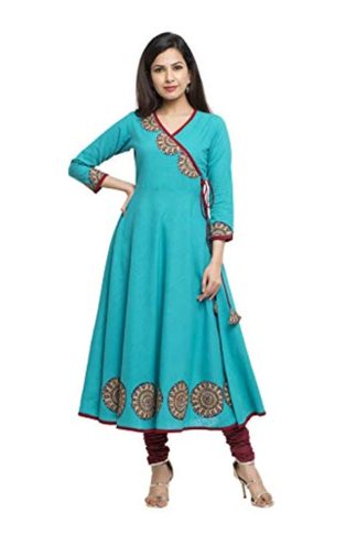 Women’s Cotton Patch Work Angrakha Kurta