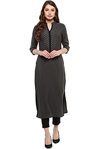 Women's Crepe Straight Kurta