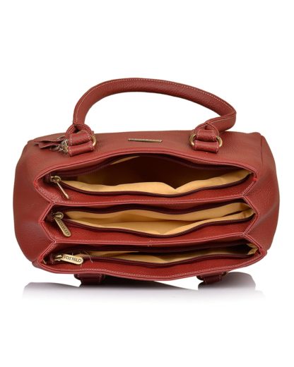 Maroon Women's Westside Handbag from Fostelo - Image 5