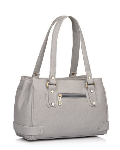 Grey Women's Handbag With Clutch by Fostelo - Image 5