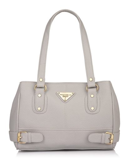 Grey Women's Handbag With Clutch by Fostelo - Image 6