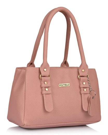 Fostelo Women's  Light Pink Handbag - Image 3