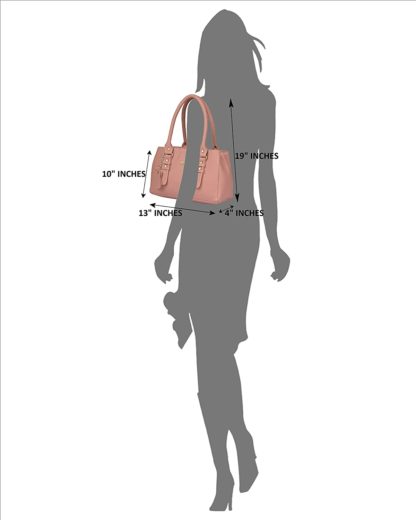 Fostelo Women's  Light Pink Handbag - Image 8