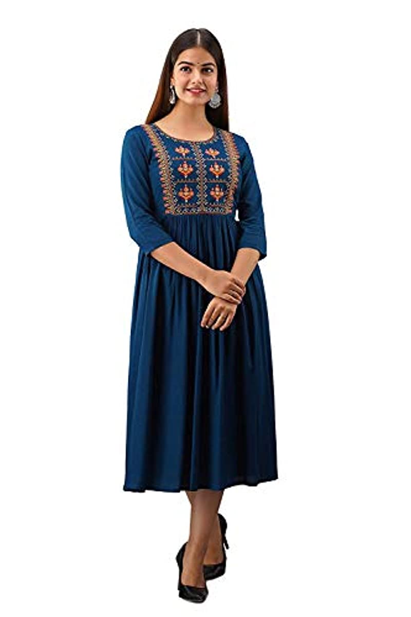 Blue Hills Glamour vol 5 catalog Long Rayon Anarkali Kurtis