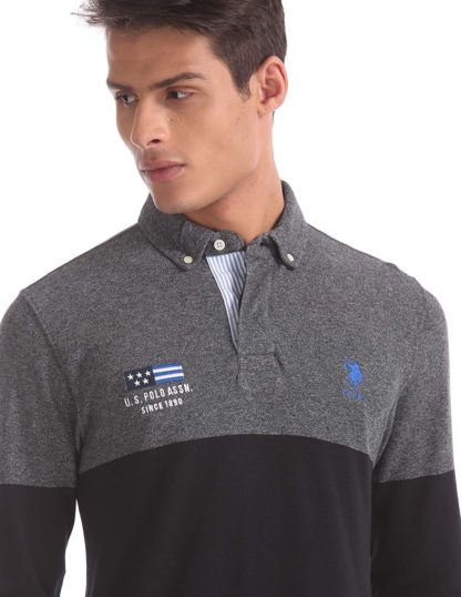 US Polo Association Men's Regular Polo Full Sleeve T-Shirt - Image 6
