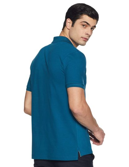 Men's Solid Regular fit Half Sleeve Polo T-shirt - Image 4