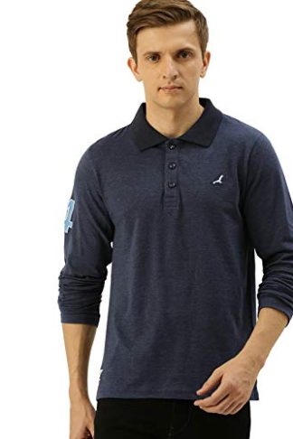 Men's Polo Collar Full Sleeves T-Shirt by AMERICAN CREW