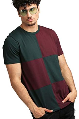 Men's Regular Fit Cotton T Shirt-(Green)