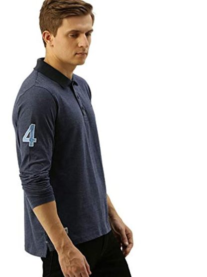 Men's Polo Collar Full Sleeves T-Shirt by AMERICAN CREW - Image 2