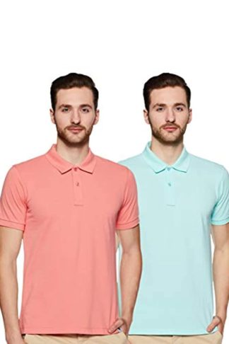 Men's Solid Regular Half Sleeve Polo T-shirt (Combo pack)