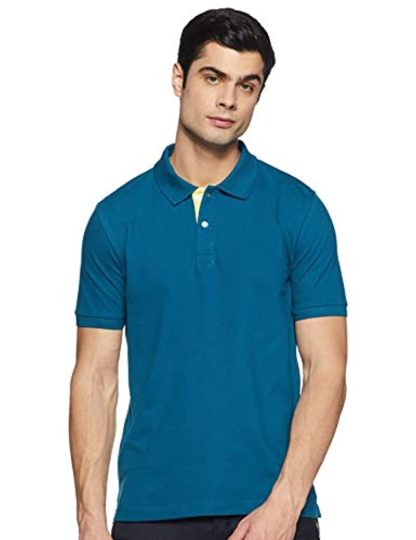 Men's Solid Regular fit Half Sleeve Polo T-shirt - Image 2