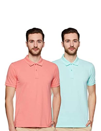 Men's Solid Regular Half Sleeve Polo T-shirt (Combo pack) - Image 2