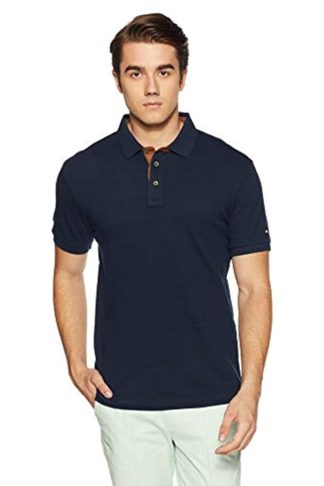 Men's Geometric Print Regular Fit Polo T-shirt