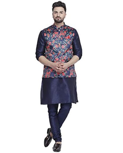 MEN'S KURTA PAJAMA AND WAISTCOAT - Image 2