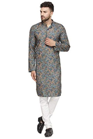 Men's Cotton Printed kurta pajama