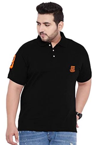 Plus Size Men's Regular Fit Polo T-shirt