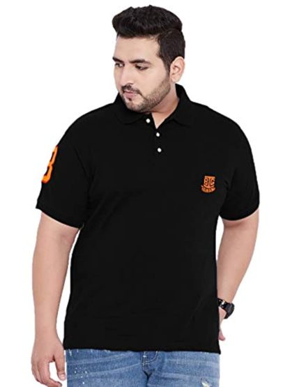Plus Size Men's Regular Fit Polo T-shirt - Image 2