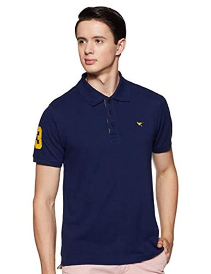 Men's Blue Polo T-shirt - Image 2