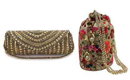 Women's Potli With Clutch (Set of 2) - Image 2