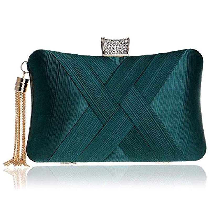 Women's Elegant Tassel Velvet Evening Party Clutch Bags - Fshoppers