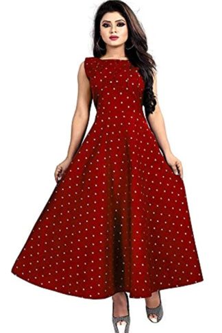 Women's silk anarkali long gown