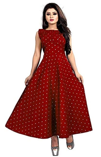 Women's silk anarkali long gown