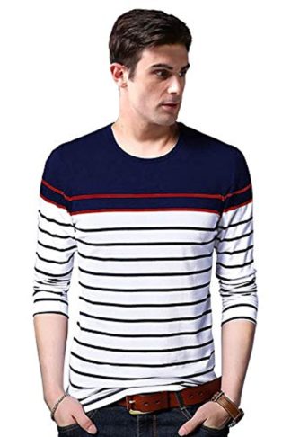 Men's Regular Fit Cotton Full Sleeves T-Shirt