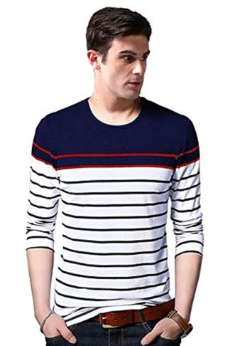 Men’s Regular Fit Cotton Full Sleeves T-Shirt