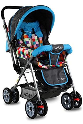 LuvLap Sunshine Stroller/Pram, Easy Fold, for Newborn Baby/Kids, 0-3 Years