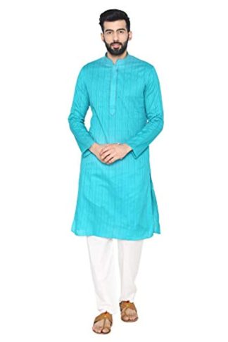 Manyavar Men's Blended Kurta & Pyjama Set