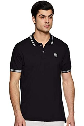 Men's Solid Slim Fit Polo T-shirt