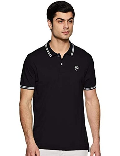 Men's Solid Slim Fit Polo T-shirt