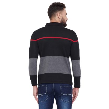 Men's Full Sleeves Striper Polo T-Shirt - Image 3
