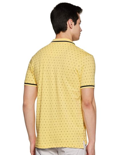 Men's Printed Regular Fit Polo T-shirt - Image 3
