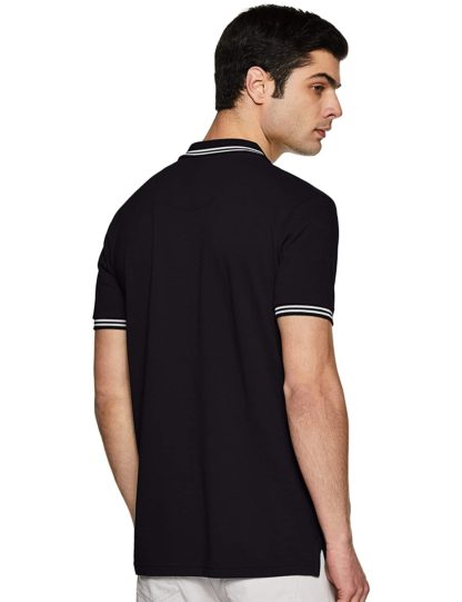 Men's Solid Slim Fit Polo T-shirt - Image 3
