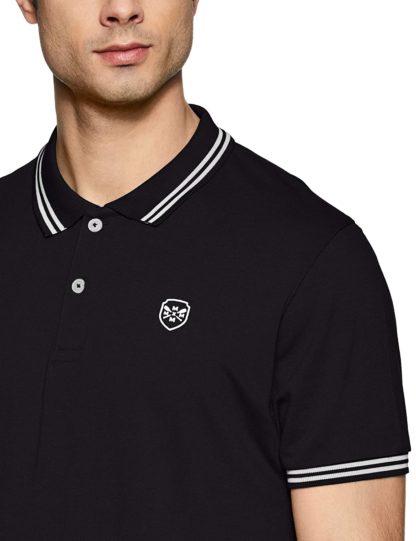 Men's Solid Slim Fit Polo T-shirt - Image 4