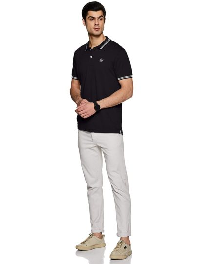 Men's Solid Slim Fit Polo T-shirt - Image 5