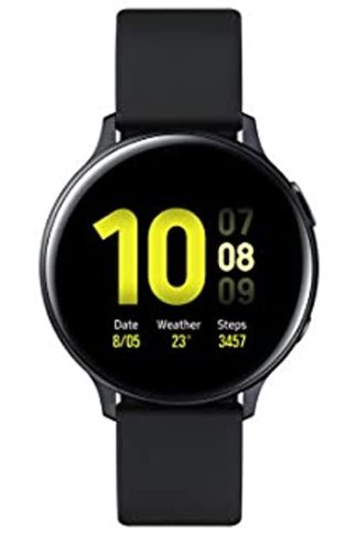 Samsung Galaxy Watch Active 2 (Bluetooth, 44 mm) - Black, Aluminium Dial, Silicon Straps