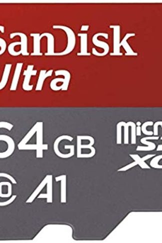 SanDisk 64GB Class 10 microSDXC Memory Card with Adapter (SDSQUAR-064G-GN6MA)