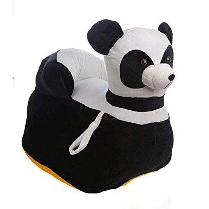 Sana Soft Plush Cushion Panda Shape Baby Sofa Seat(Black and White) - Image 2