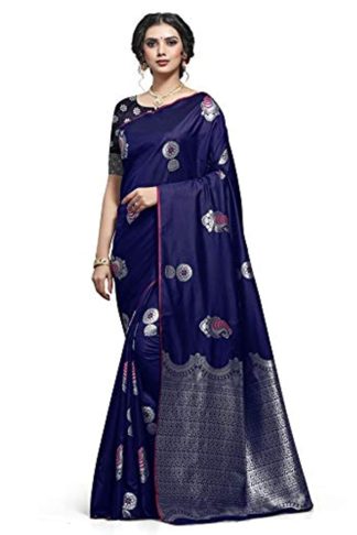 Women's Silk Saree with Blouse Piece