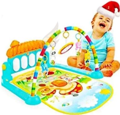 Multicolour Baby Gym for Kick and Play with Musical Light, Hanging Toys and Mat, Activity Bed (3-6 Months) - Image 5