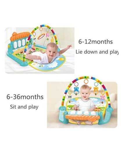 Multicolour Baby Gym for Kick and Play with Musical Light, Hanging Toys and Mat, Activity Bed (3-6 Months) - Image 6