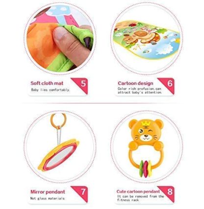 Multicolour Baby Gym for Kick and Play with Musical Light, Hanging Toys and Mat, Activity Bed (3-6 Months) - Image 10