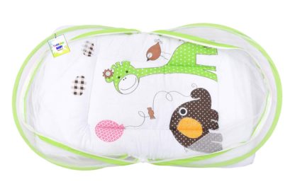 New Born Baby Net Bed & Sleeping Bag Combo Gift Set(0-6 Month Green) - Image 6