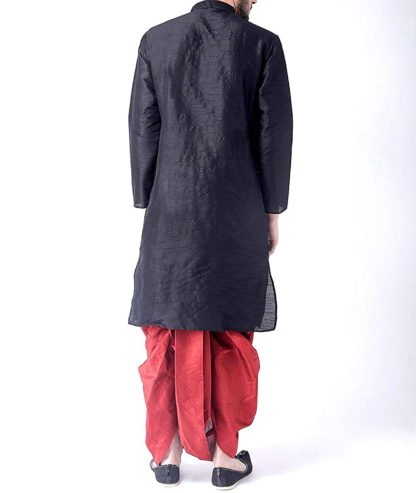 Men's Wedding ceremony Kurta Dhoti Set - Image 5