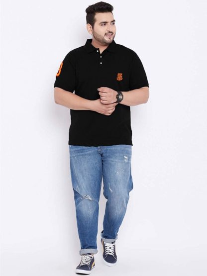 Plus Size Men's Regular Fit Polo T-shirt - Image 3