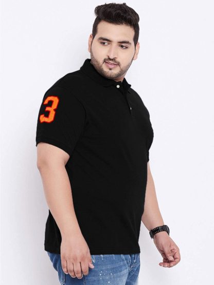 Plus Size Men's Regular Fit Polo T-shirt - Image 4