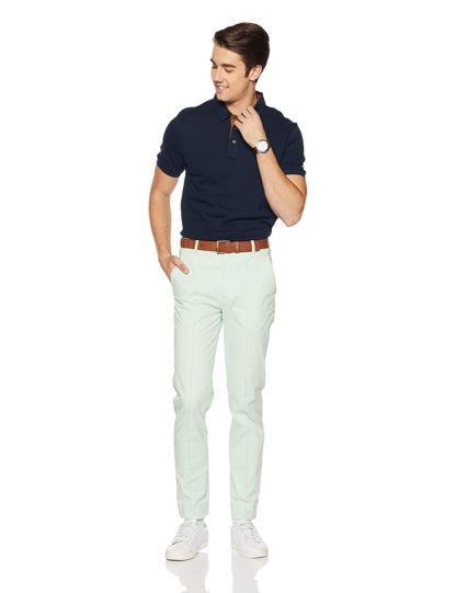 Men's Geometric Print Regular Fit Polo T-shirt - Image 5